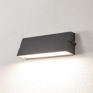 BEGA Aplică de exterior Bega LED 24374 K3, grafit, aluminiu turnat, DALI, reglabil, Gri, Aluminiu, Modern, Perete unghiular