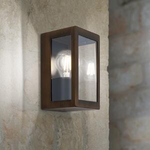 ORION Aplică de exterior Lumina, negru ruginiu, oțel inoxidabil, sticlă, IP44, reglabil, Maro / Rugină, Oțel inoxidabil, Modern