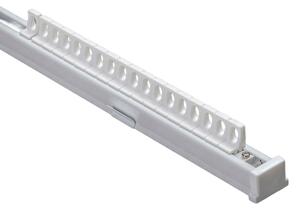 Șină de tavan din aluminiu TS, simplă, 180 cm – set complet