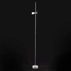 Oluce Agnoli - lampă de podea minimalistă, Gri, Camera de zi / sufragerie, Metal, Design