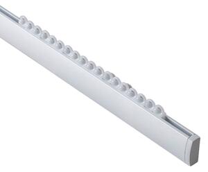 Șină de tavan din aluminiu Premium, simplă, 150 cm, albă – set complet