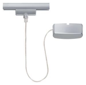 Paulmann URail alimentare curent el., crom mat, Gri, Metal