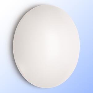 Philips Suede - aplică perete LED rotundă, Ø 28 cm, Alb, Camera de zi / sufragerie, Plastic, Modern