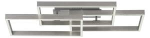 Paul Neuhaus plafonieră LED Paan, 82 x 50 cm, CCT, dimabil, reglabil, Metalic, Camera de zi / sufragerie, Metal, Modern