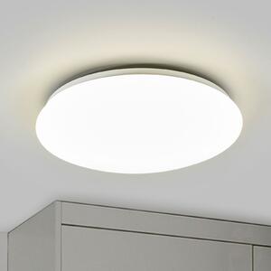 Philips Suede - plafonieră LED rotundă, Ø 38 cm, Alb, Camera de zi / sufragerie, Plastic, Modern