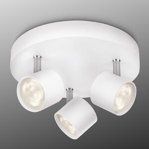 Philips Star proiector pivotant LED alb 3 becuri, reglabil, Alb, Camera de zi / sufragerie, Metal, Modern