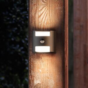 Philips Grass aplică LED exterior antracit senzor, Negru, Metal, Modern