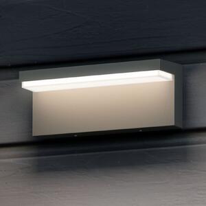 Philips LED lampă de perete exterior Bustan, 2.700 K, reglabil, Negru, Metal, Modern, Soclu de perete jos