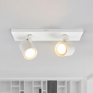 Philips Runner plafonieră LED alb 2 becuri, Alb, Camera de zi / sufragerie, Metal, Modern
