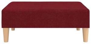 Taburet,roșu vin,78x56x32 cm, material textil