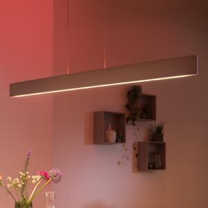 Philips Hue Ensis lampă suspendată LED, RGBW, reglabil, Alb, Camera de zi / sufragerie, Metal, Modern