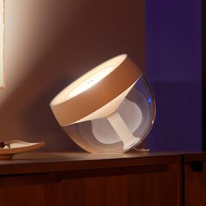 Philips Hue Iris WACA lampă de masă LED, alb, reglabil, Alb, Camera de zi / sufragerie, Plastic, Modern