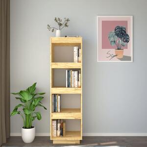 Bibliotecă/Separator cameră, 40x35x135 cm, lemn masiv de pin