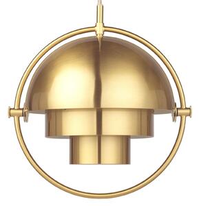 Lustră Pendul GUBI, Multi-Lite, reglabil, Auriu / Alamă, Camera de zi, Metal, Design