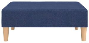 Taburet, albastru,78x56x32 cm, material textil