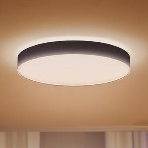 Philips Hue Plafonieră cu LED Enrave 55,1 cm negru, reglabil, Negru, Camera de zi / sufragerie, Metal, Modern
