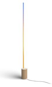 Philips Hue Gradient Signe Oak Lampadar LED, reglabil, Lemn, Camera de zi / sufragerie, Lemn, Modern