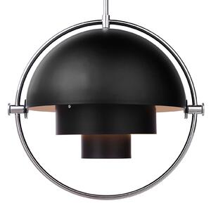 Lustră Pendul GUBI, Multi-Lite, reglabil, Negru, Camera de zi, Metal, Design