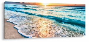 Tablou - Plaja de la mare (120x50 cm)