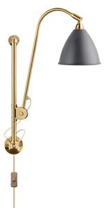 Lampă de perete GUBI, Auriu / Alamă, Camera de zi, Metal