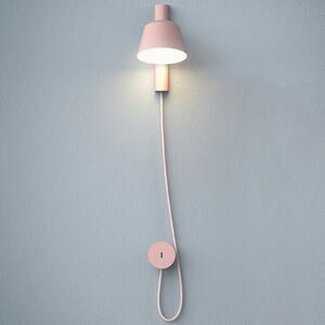 Prandina Bima W1 USB aplică de perete LED, roz, Roz / Rosé, Studiu / Birou, Metal, Modern