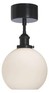 PR Home Omega plafonieră, opal/negru, reglabil, Negru, Camera de zi / sufragerie, Sticlă
