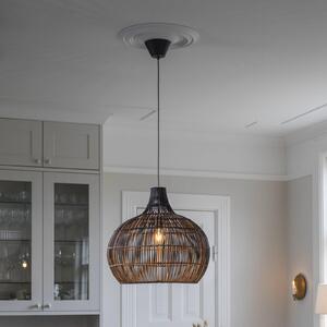 PR Home Martha Lampă suspendată aspect ombre Ø 50 cm, reglabil, Lemn, Camera de zi / sufragerie, Lemn