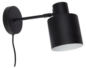 Lampă de perete Hübsch, Negru, Camera de zi, Metal