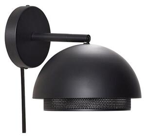 Lampă de perete Hübsch, Negru, Camera de zi, Metal