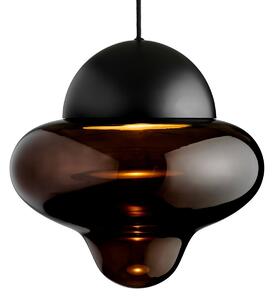Lustră Pendul DESIGN BY US, Nutty XL, reglabil, Maro / Rugină, Camera de zi, Sticlă, Design