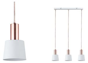 Paulmann Haldar lampă suspendată 3 becuri pe alb, reglabil, Cupru, Camera de zi / sufragerie, Metal, Modern