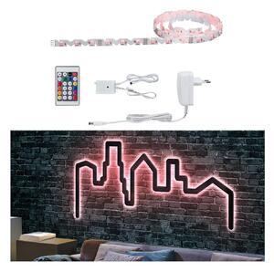 Paulmann FlexLED set 3D RGB, 150 cm, reglabil, Alb, Camera de zi / sufragerie, Plastic, Modern