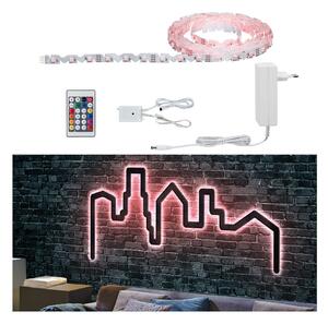 Paulmann FlexLED set 3D RGB, 500 cm, reglabil, Alb, Camera de zi / sufragerie, Plastic, Modern