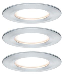 Paulmann LED încastrat în spot Nova Coin 3 aluminiu rotund dimabilizabil, reglabil, Metalic, Hol, Metal, Modern, Corpuri de iluminat încastrate rotunde
