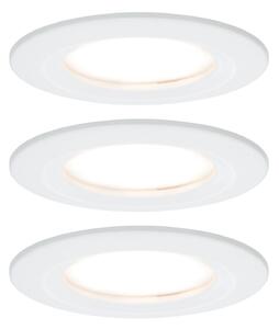 Paulmann LED cu LED-uri încastrate Nova Coin 3 alb rotund rotund, reglabil, Alb, Hol, Metal, Modern, Corpuri de iluminat încastrate rotunde