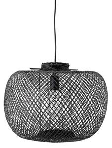 Lustră Pendul Bloomingville, Negru, Camera de zi, Bamboo
