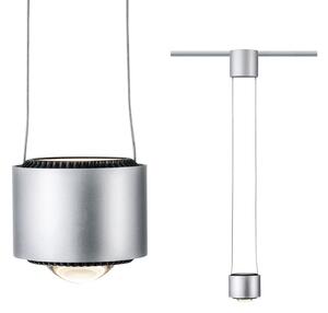 Paulmann Aldan pendul URail 2700K crom mat, reglabil, Metalic, Camera de zi / sufragerie, Metal, Modern