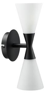 Lampă de perete Herstal, Harlekin Duo, Negru, Camera de zi, Metal, Modern