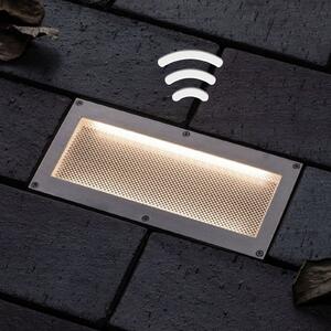 Paulmann lampă LED solară încast sol Aron 20x10cm, Metalic, Metal, Modern