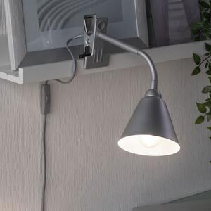 Paulmann Vitis lampă cu clemă, gri, Gri, Camera de zi / sufragerie, Metal, Modern, Corpuri de iluminat cu clemă / cu fișă
