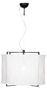 Lustră Pendul By Rydéns, Softy, reglabil, Alb, Camera de zi, Țesătură / Textil, Scandinavă