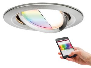 Paulmann reflector încastrat Nova Plus RGBW, reglabil, Metalic, Camera de zi / sufragerie, Metal, Modern, Corpuri de iluminat încastrate rotunde