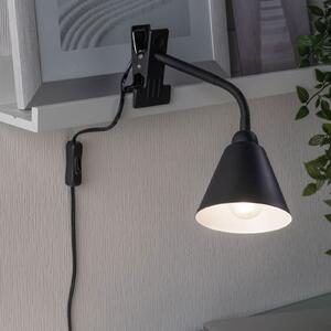 Paulmann Vitis lampă cu clemă, negru, Negru, Camera de zi / sufragerie, Metal, Modern, Corpuri de iluminat cu clemă / cu fișă