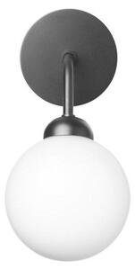 Lampă de perete Nuura Aps, Apiales, reglabil, Negru, Camera de zi, Sticlă, Scandinavă