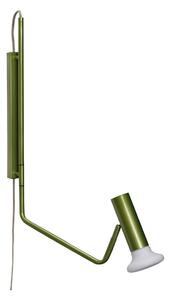 Lampă de perete Hübsch, Verde, Camera de zi, Metal