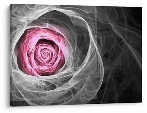 Tablou - Trandafir abstract, fucsia (70x50 cm)