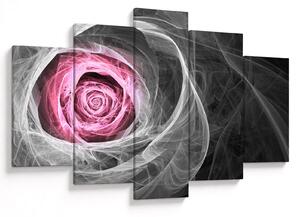 Tablou - Trandafir abstract, fucsia (150x105 cm)
