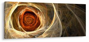 Tablou - Trandafiri abstracți în culori aprinse (120x50 cm)