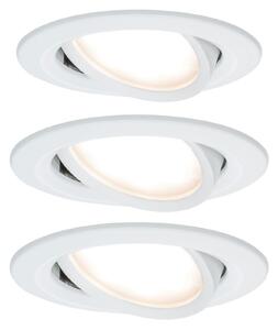 Paulmann Spot LED încastrabil Nova, orientabil, aluminiu, Metalic, Camera de zi / sufragerie, Metal, Modern, Corpuri de iluminat încastrate rotunde