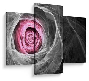 Tablou - Trandafir abstract, fucsia (90x60 cm)